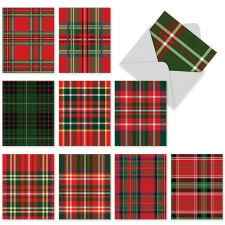 M6016 HIGHLAND HOLIDAY: 10 Assorted Blank Note Cards with Envelopes, The Best Card