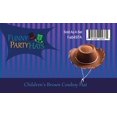 thumbnail image 3 of Sombrero vaquero de fieltro marrón para niños, divertidos sombreros de fiesta, pequeños, 3 of 3