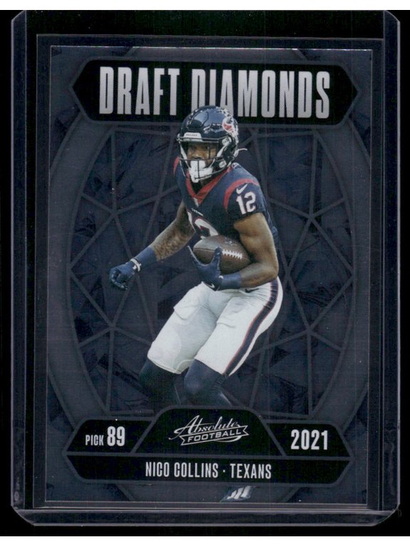 2025 Panini Absolute Football Draft Diamonds Nico Collins Houston Texans Trading Card #DD-NCS
