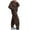 Brown, variant on Wancir Sweatsuits for Women Set Jogger Set Hoodie Two Piece Lounge Suit Long Sleeve Athletic Outfits Kangaroo Pockets
