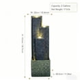 thumbnail image 2 of Nyddle 39 Inch Height Modern Cascading Outdoor Water Fountain,Freestanding Resin Water Feature With LED Lights,Decorative Waterfall for Garden Patio Porch Lawn Backyard, 2 of 8