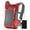 Red, variant on Blue Solar Powered 1.8 Liter Hydration Backpack / 7 Watt Solar Panel and 10K mAh Charging Battery / Phone and Electronic Device Power Charger Back Pack
