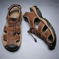 thumbnail image 4 of LASUDRAA Mens Sandals Fisherman Hiking Sandals Casual Beach Shoes Closed Toe, 4 of 9