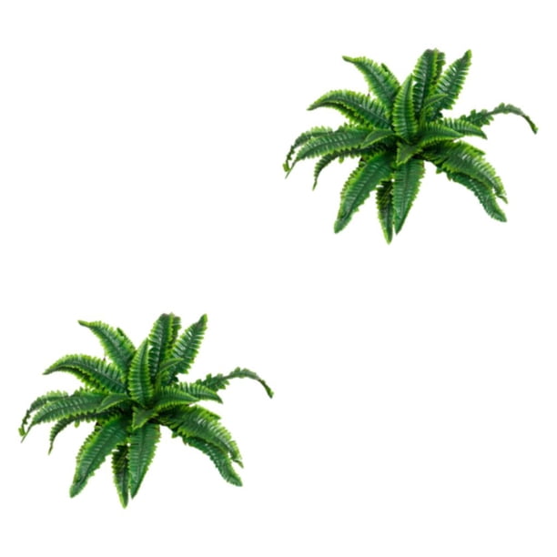 Flores artificiales Yuarrent 24 persa verde oscuro para decoración interior o exterior