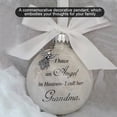 thumbnail image 4 of Inteprter Bola de plumas Ángel en adorno conmemorativo signo decoraciones conmemorativas para papá mamá decoración familiar bola Navidad decoración Decoración del hogar abuela Inteprter HA003103-05, 4 of 6