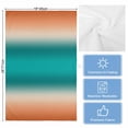 thumbnail image 5 of Teal Burnt Orange Ombre Kitchen Towels Set of 2, Water Absorbent Dish Towel, Modern Gradient Abstract Art Decorative Hand Towels - Quick Drying Cloth for Cooking Baking, 18x28 Inch, 5 of 8