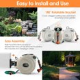 thumbnail image 6 of Resenkos Wall Mounted Retractable Garden Hose Reel with Hose Nozzle, 6 of 9