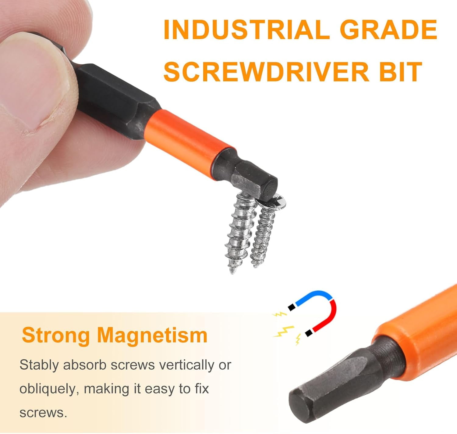 MKEUDQ-5pcs Hex Head Wrench Drill Bit 3mm(H3) Metric 1/4" Hex Shank 2"(50mm) Length S2 Steel Magnetic Impact Drivers Screwdriver Bit Hexagon Electric Drill Bits