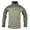 Green, variant on Cargo Long Sleeve Top for Men Half Zip Stand Collar Color Block Outdoor Hiking Trip Workout Pullover XL