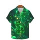 thumbnail image 5 of Blusa y camisa de manga corta con cuello vuelto para hombre Camisa de manga corta estampada para el Día de San Patricio Tops casuales con cuello vuelto Camisa Blusa Tops para hombre, 5 of 5
