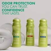 Ban Invisible Roll-on Antiperspirant Deodorant for Women and Men, Unscented, 3.5 oz/2pk, Value Pack