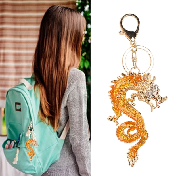 Llavero Decorativo, Delicado Llavero Portátil De aleación De Zinc Con Dragón Chino Para Hombres Y Mujeres Para Bolso