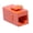 Orange, variant on RiteAV - RJ45 Female to Female STP CAT.6A Keystone Coupler, Shielded (10GB)