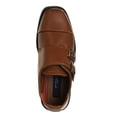 thumbnail image 6 of Josmo BoyS Dress Shoes  Hook and Loop Double Monk Strap Cap Toe Oxford Loafers (Little Kid Big Kid), Tan, Size: 13, 6 of 7