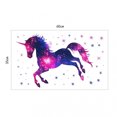 thumbnail image 4 of Adhesivos de pared con forma de unicornio galáctico, cielo estrellado, 35 x 60 cm, PVC, 4 of 4