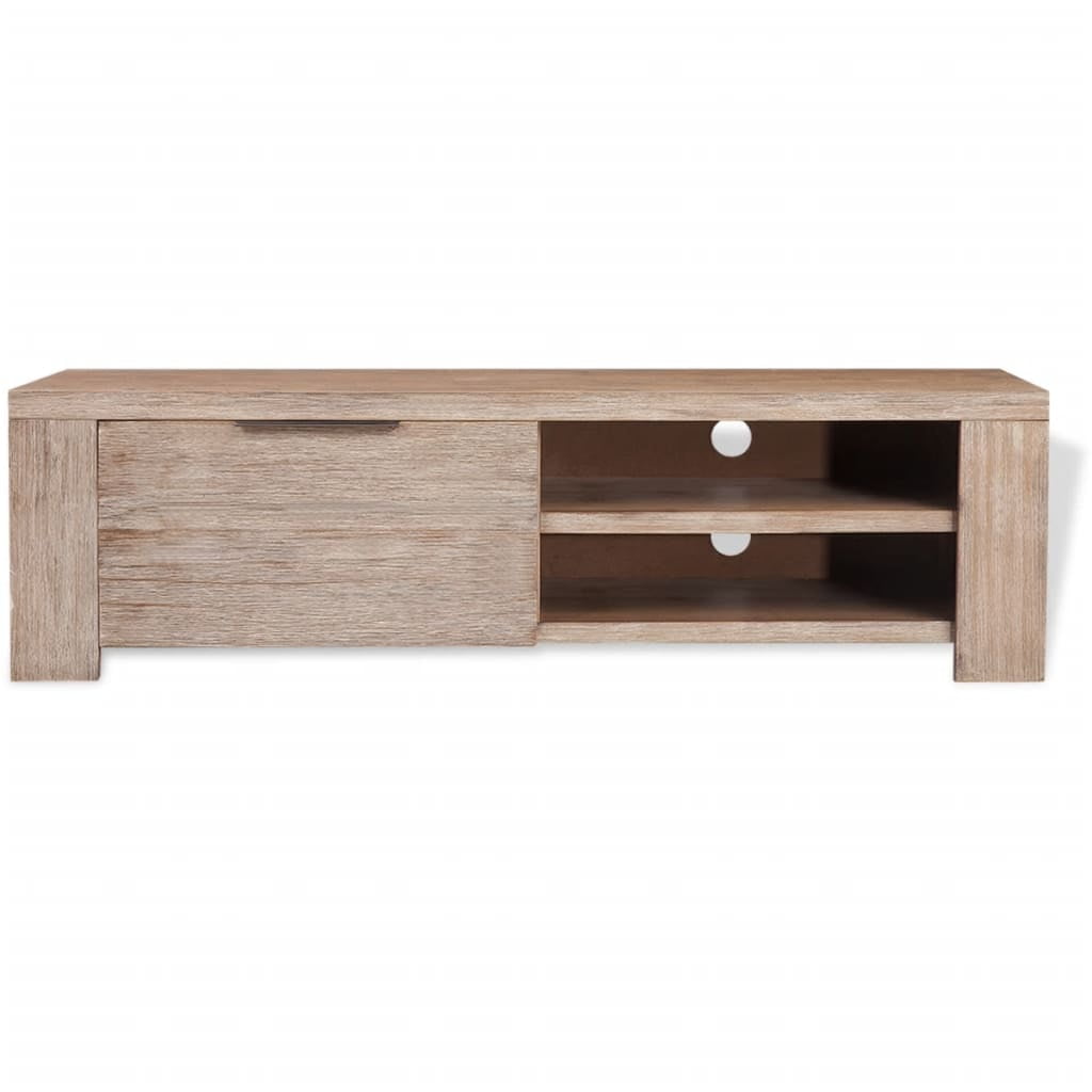 Solid Wood TV Cabinet, Modern Entertainment TV Stand Unit for Living Room and Bedroom