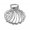 Silver, variant on Hair Claw Oceanic Design Back Head Hair Clip, with Shells Starfish Conch Pattern Multi-Purpose Hair Accessories