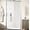 Brushed Nickel, variant on WinZo 31-32" W ×72" H Small Pivot Shower Door with Frame, 1/4"(6mm) SGCC Clear Glass Shower Door, Nano Easy-Clean Coating, Reversible Installation, Matte Black
