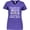 Purple, variant on Inktastic Only the Best Aunts Get Promoted to Great Aunt with Flowers Women's V-Neck T-Shirt