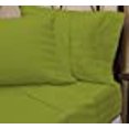 thumbnail image 2 of Linen Store 26-30 inches Extra Fit Deep Pocket Hotel Finish Adjustable Room 1-Piece- Fitted- Sheet Both Pattern Solid/Stripe 500 Thread Count 100% Pima Cotton (Cal-King, Stripe,Parrot Green)., 2 of 2