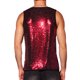 thumbnail image 3 of CAMISAS PARA HOMBRES INSPIRE CHIC Lentejuelas Cuello Redondo Sin Mangas Top Metálico XL Rojo, 3 of 6