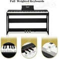 thumbnail image 3 of GLARRY Digital Piano 88-Key Home Full Weighted Hammer Heavy Action Digital Piano for All Experience Levels, Beginer, Portable Electric Keyboards Piano, Triple Pedals (Black), 3 of 6