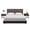 Havana Brown, variant on Jaxx Panelist Modern Padded Headboard – Set of 4 Wall Mounted Panels - Queen, Dune Beige Microvelvet