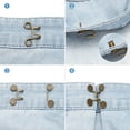 thumbnail image 5 of Uxcell 32mm Waist Extender Buckle Button Pins for Jeans Pants Waistband Button Tightener Silver Tone 4 Pack, 5 of 5