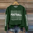thumbnail image 2 of WEAIXIMIUNG Chandails d'Automne pour Femmes Grande Taille Femmes Décontracté Manches Longues Léger Col Rond Chandails Graphique de Football Imprimé Chandail Chandails Blouse Haut, 2 of 4