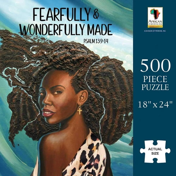 African American Expressions - Casse-Tête Magnifiquement Fait – Casse-Tête Afro-Américain de 500 Pcs pour Adultes / Casse-Tête Inspirant pour Filles Noires Amateurs d'Art et de Culture