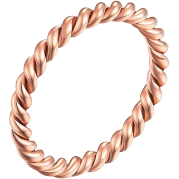 Metaljc Stainless Steel Twisted Tension Rings for Men and Women - Twist Ring Jewelry