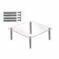thumbnail image 4 of Birdeem Metal Racks with Shelves, Transparent Acrylic Cake Hand Display Rack, Metal , Table Placement Rack, 4 of 7