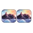 thumbnail image 7 of Daiia Colorful Cloud Sleeping Cat 2PCS Car Windshield Sun Shade, Foldable Sun Shield for Car Front Window, Auto Sun Blocker Visor Protector Universal for Truck SUV Pickup-Small, 7 of 7