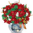 thumbnail image 1 of 5D DIY Diamond Art Kits Resina Lienzo Exquisito Florero Ramo para Oficina Hogar Pared, 1 of 9