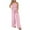 Pink, variant on EINCcm Women's Off-Shoulder Jumpsuits 2024 Strapless Wide Leg Jumpsuit Casual Belted Jumpsuit Evening Party Romper with Pocket