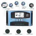 thumbnail image 3 of Solar  Controller MPPT Controller, Solar Panel Battery Intelligent Regulator with Dual USB Port and LCD Display, Adjustable Solar  Controller with Blacklight Display, 3 of 8