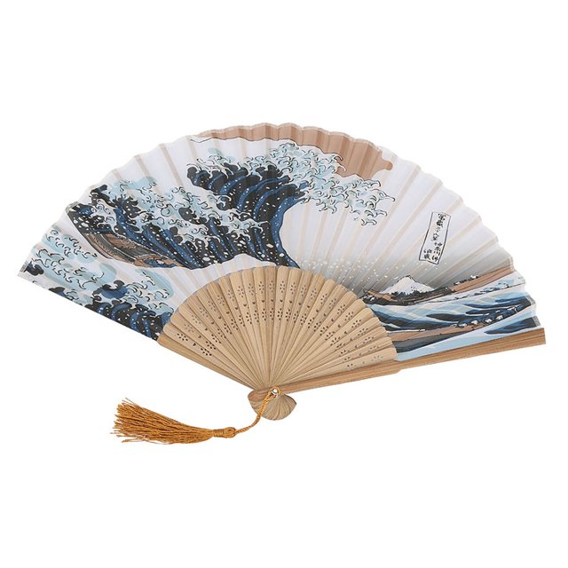 Ventilador De Manos, Ventilador Plegable De Bambú De Flores Tallado, Elegante Estilo Japonés, Decoración De La Oficina En El Hogar, Para Accesorios De