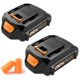 thumbnail image 1 of Paquete de 2 baterías de repuesto Koedsion, 20 V, 3000 mAh, 1 of 6