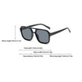 thumbnail image 2 of ZEELIY Trendy Tint Lens Aviator Women Men Retro Oversized Sunglasses Square Sunglasses Rectangle Sun Glasses Vintage 70s Shades, 2 of 5