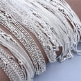 thumbnail image 4 of 5PCS 16-30inch Silver Plated Link Chain With Stamp Necklace With Lobster Clasps For Jewelry Making, 4 of 5