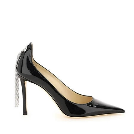 

Jimmy Choo Spruce 95 Patent Leather Pumps In Black Brand Size 38 ( US Size 8 )
