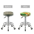 thumbnail image 5 of Fotbe African Animals in the Jungle Stool Covers Round,Waterproof Round Bar Stool Covers Bar Chair Covers Washable Stool Cushion Slipcover for 12-14 Inch Chair-14 inch, 5 of 7