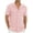 06-Pink, variant on Men's Casual Button Down Shirts Short Sleeve Shirts Vacation Beach Summer Hollow Out Tops