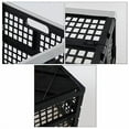 thumbnail image 4 of Collapsible Utility Crate Storage Bin, Folding Plastic Stackable Utility Crates, Black, 2PK - 42L, 4 of 7