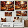 thumbnail image 4 of Designart "Countryside Crimson Vineyard Collage I" Landscapes Floater Framed Canvas Wall Art, 4 of 7