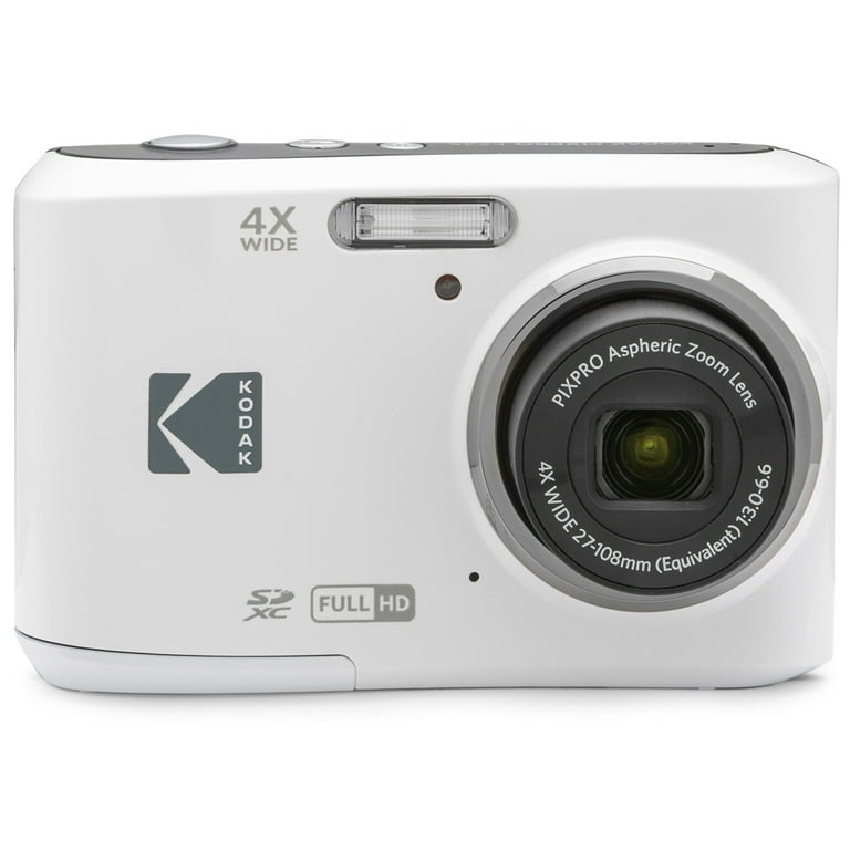Kodak PIXPRO FZ45 Compact Digital Camera with Video, 16MP, White