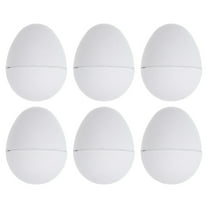 Fovewise 6pcs Brown Paper Easter Eggs For Diy Crafts Unpainted Blank Eggs For Kids To Paint And Decorate Easter Party Diy Craft Unfinished Small Paper Eggs