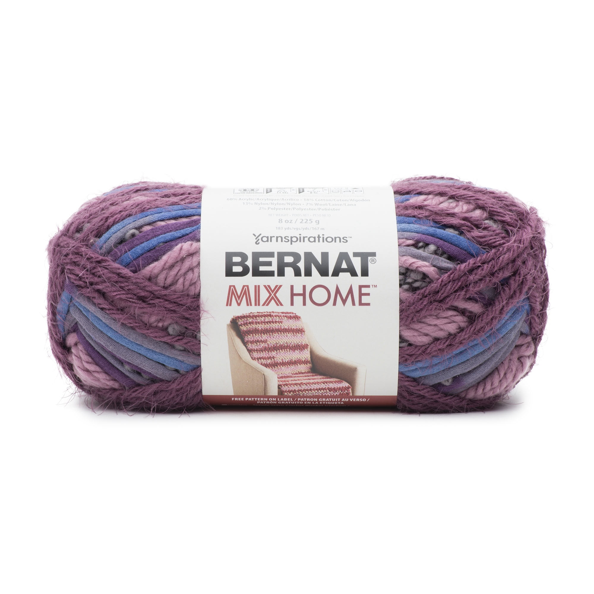 BERNAT MIX HOME YARN (225G/8OZ), TWILIGHT PURPLE