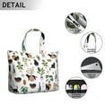 thumbnail image 3 of Boho Cat Aesthetic Travel Tote, Cats and Flowers Print Weekender Duffel, and Lightweight Travel Bag with Multiple Pockets, 3 of 5
