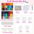 thumbnail image 5 of Yalumo 8200pcs Fuse Beads Kit, 48 Colors 5mm Iron Beads Set with 5 Fuse Beads Pegboards, Ironing Papers, Tweezers and Colorful Hooks, Melty Beads for DIY Arts and Crafts Projects, Unisex, 5 of 8